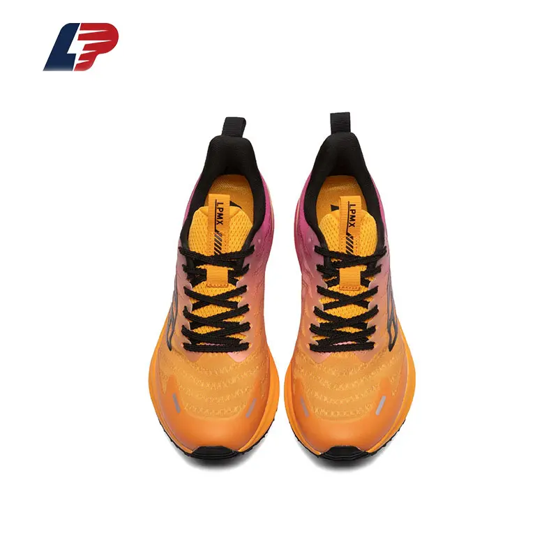 ODM LPMX Carbon Plate Running Shoes Breathable Mesh Trainers with MD Foam Midsole & Rubber Outsole for Men and Women Manufacturers, Factory