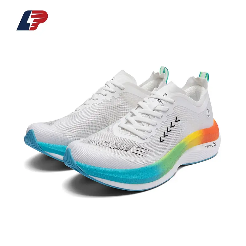 China Arrow Velocity 1.0 Men's Professional Training Running Shoes with Popcorn Cushioning, Shovel Carbon Plate and Anti-Slip Rubber Outsole for Speed, Stability and Daily Road Runs Manufacturers, Supplier