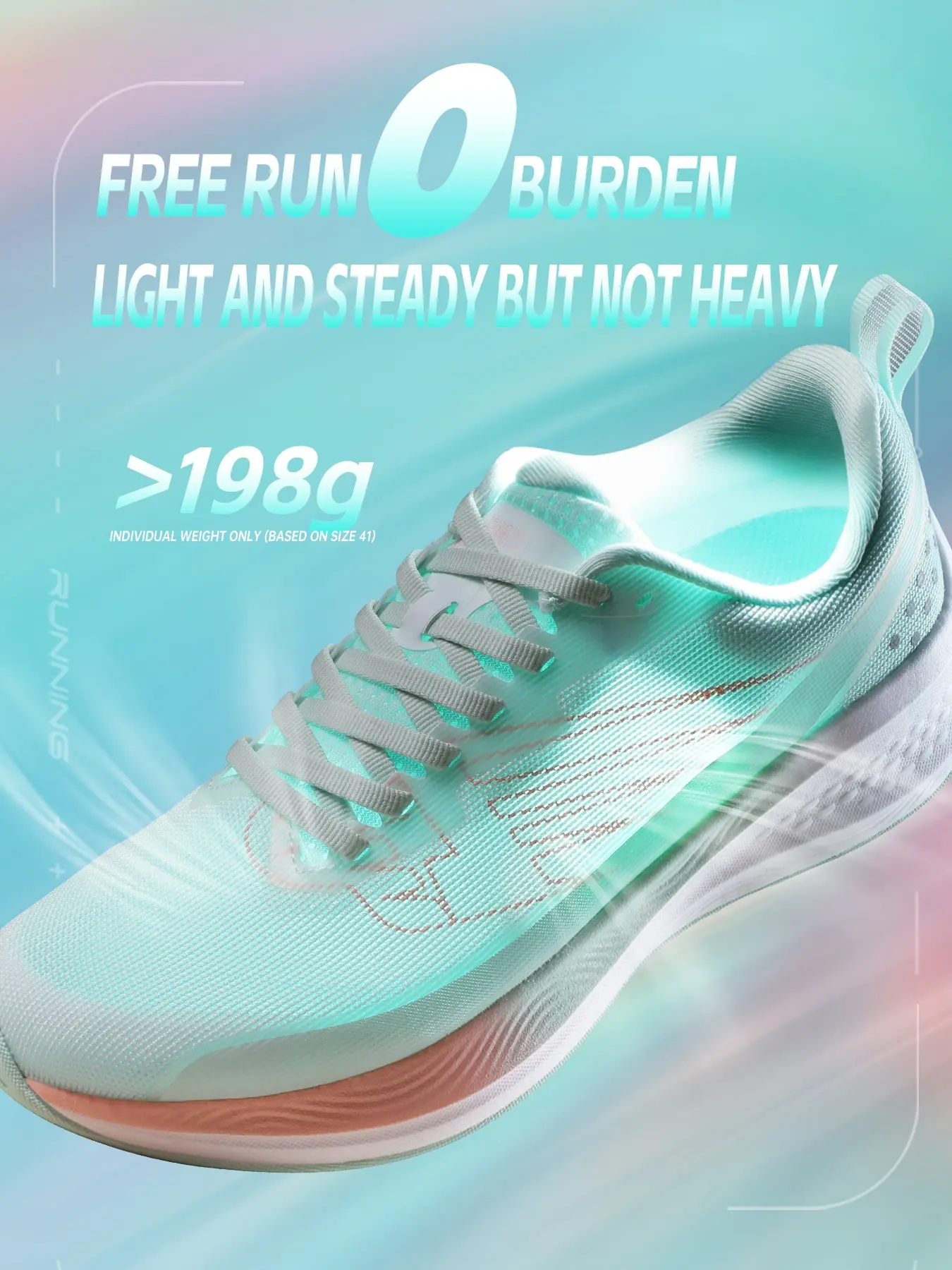Running Shoe Back View