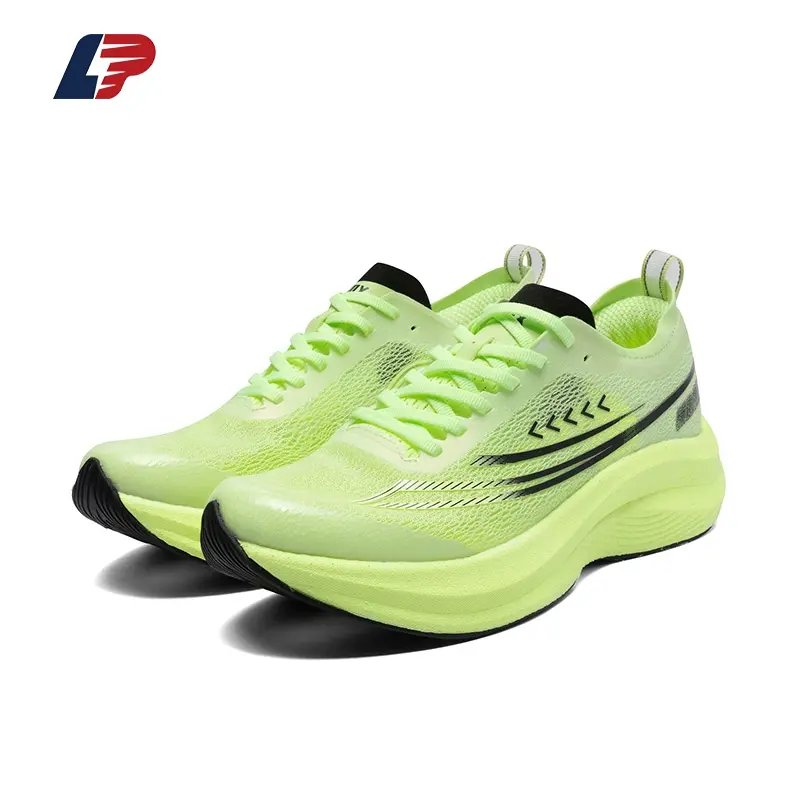 ODM Carbon Plate Running Shoes for Men-Supercritical Foam Lightweight Trainers with TPEE Mesh and RB Rubber Outsole Factory, Suppliers