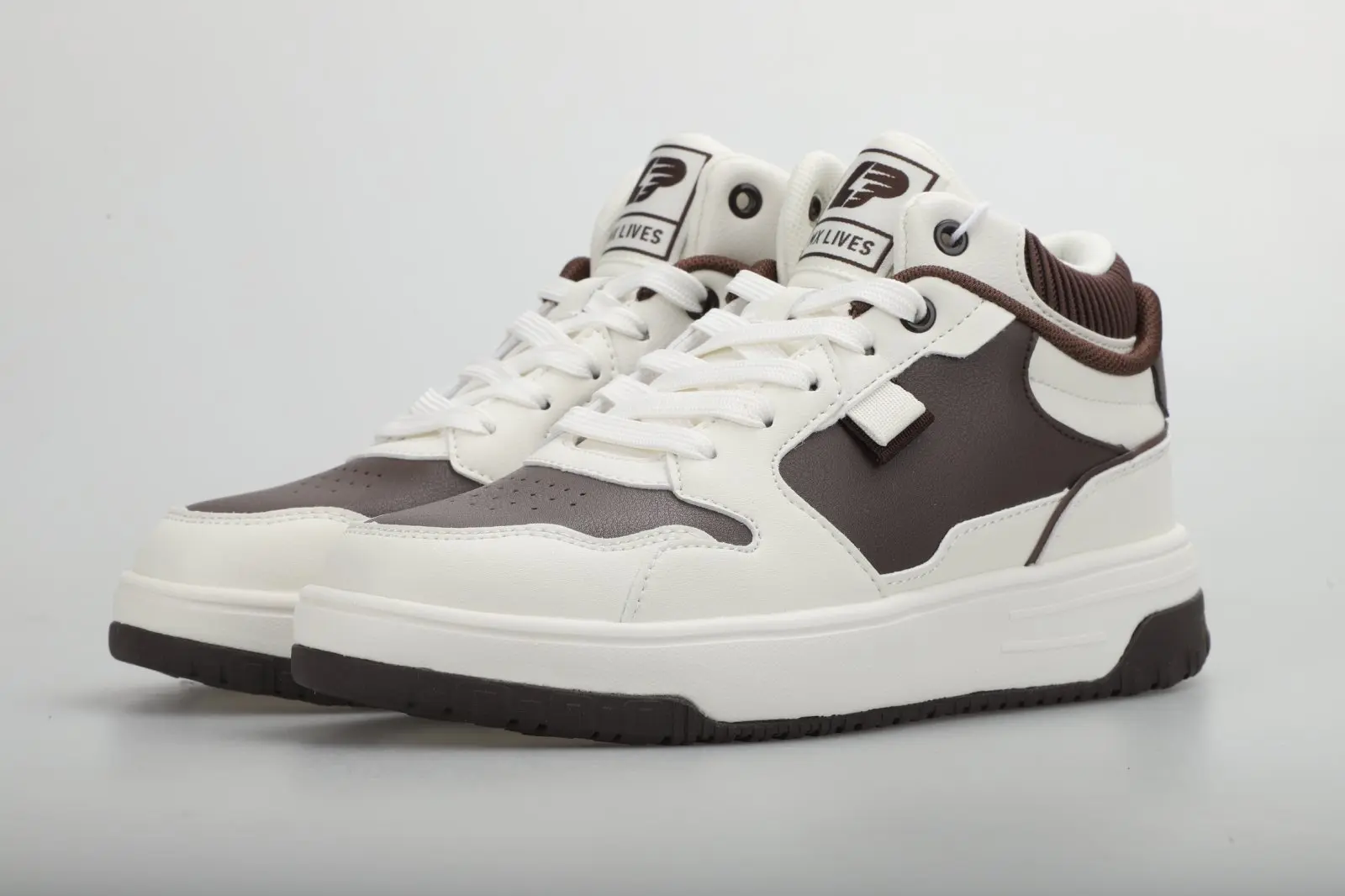 China Genderless High-Top Synthetic Leather Breathable Wear-Resistant Non-slip Rubber Sole  Casual Shoes Factories, Suppliers