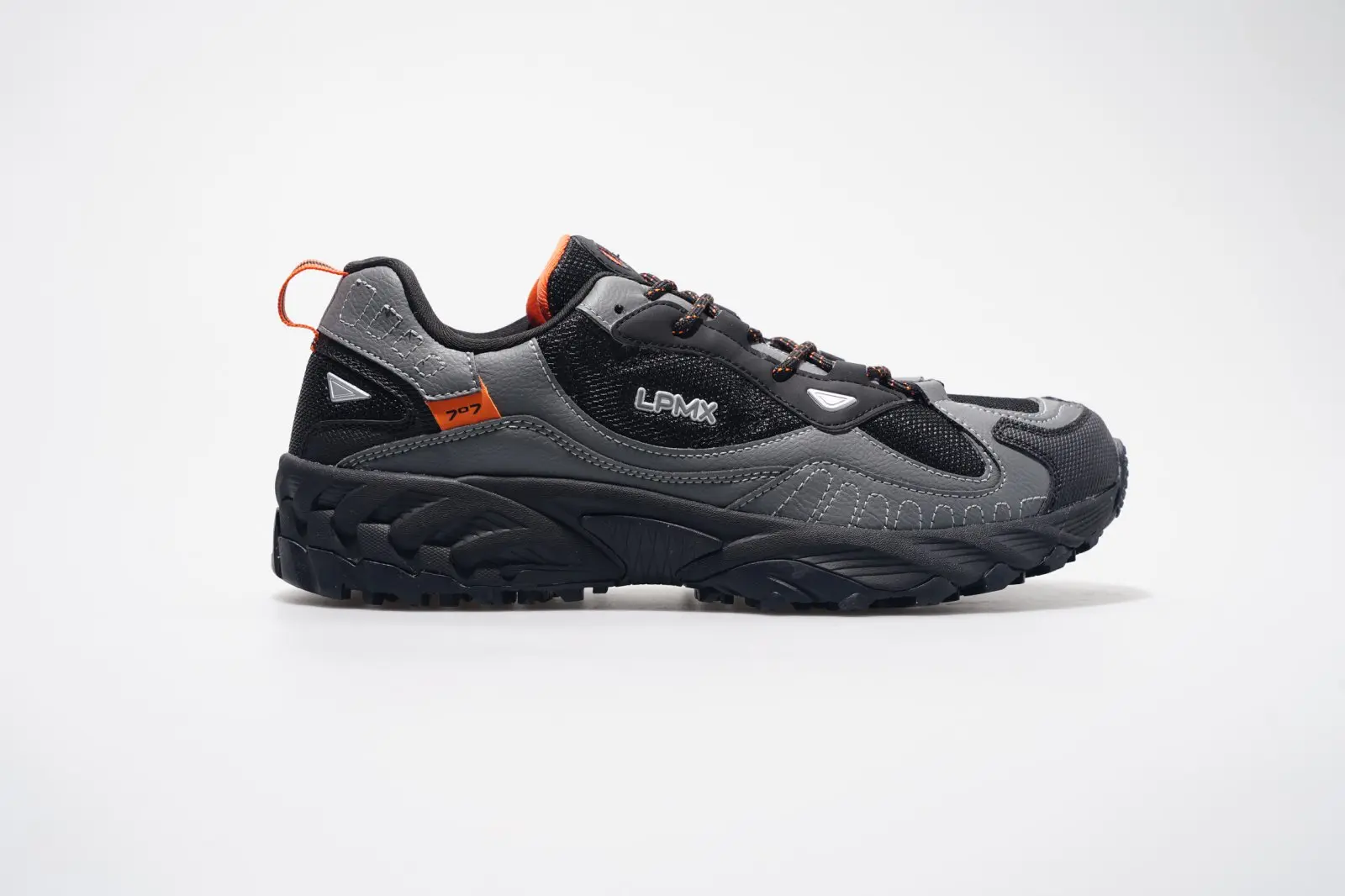 ODM LPMX Men's Black Non-Slip Running Shoes - Lightweight Cushioned Sneakers for Walking/Gym Factories, Suppliers