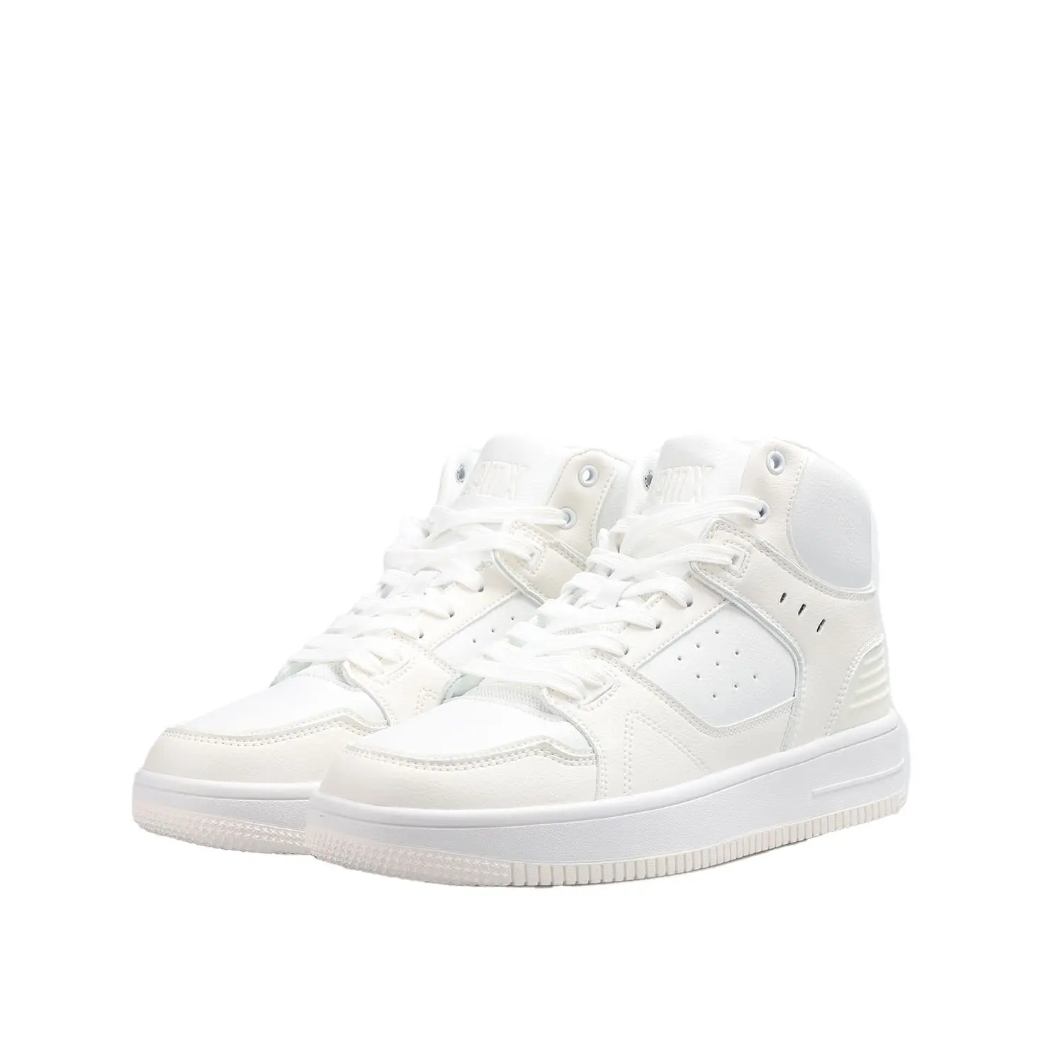 China High-Top Sneakers Lightweight PU Leather Athletic Shoes with Cushioned Sole and Anti-Slip Grip Manufacturer, Factories