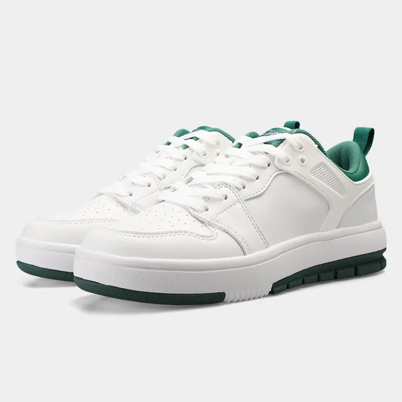 ODM Men's Lightweight Sneakers Cushioned Non-Slip Shoes with Breathable Lining and Creative Leather Patchwork Suppliers, Supplier