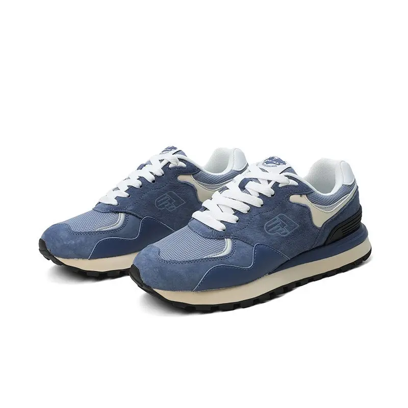 China Men's Synthetic Leather Stitched Mesh Non-Slip Sneakers Manufacturer, Factory