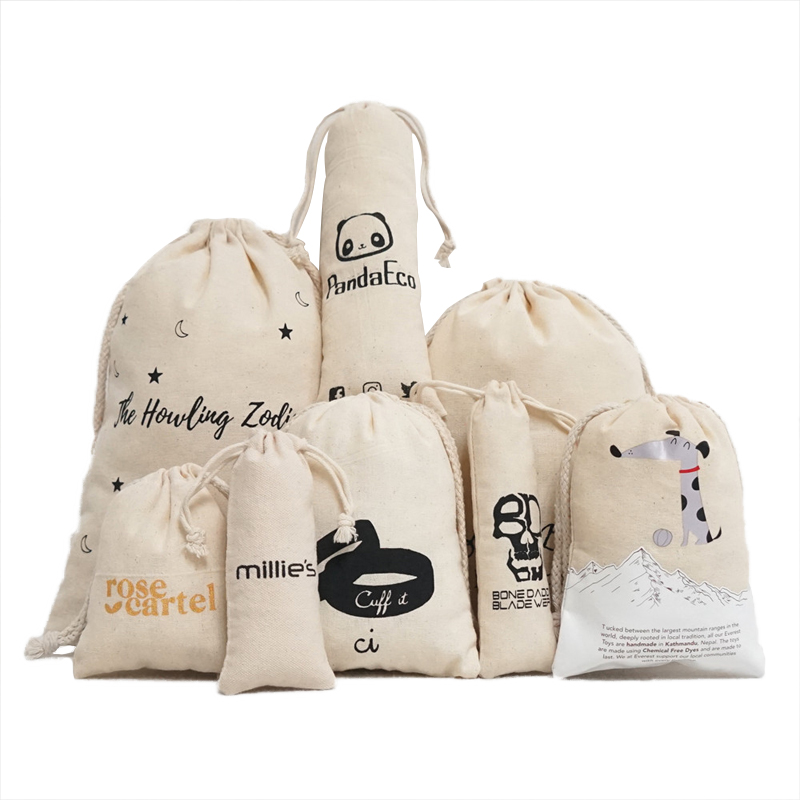 Best Cotton and Linen Custom Logo Drawstring Bags Suppliers, Factories
