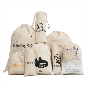 Best Cotton and Linen Custom Logo Drawstring Bags Suppliers, Factories