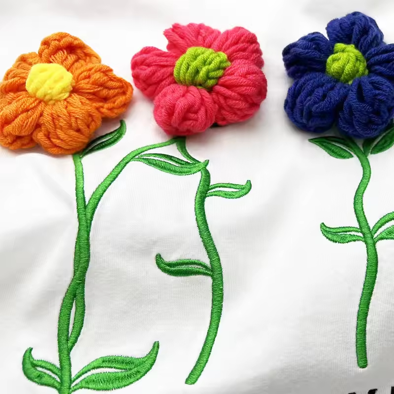 Floral embellishments details