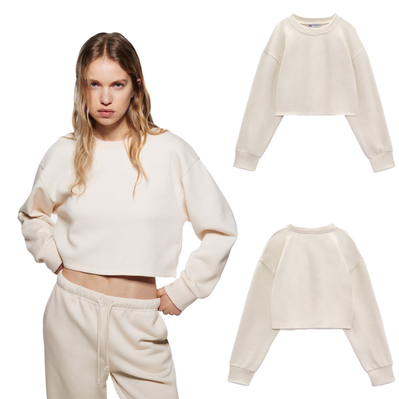 Custom ECOGARMENTS Round Neck Sweatshirt with Long Sleeves Factory, Service