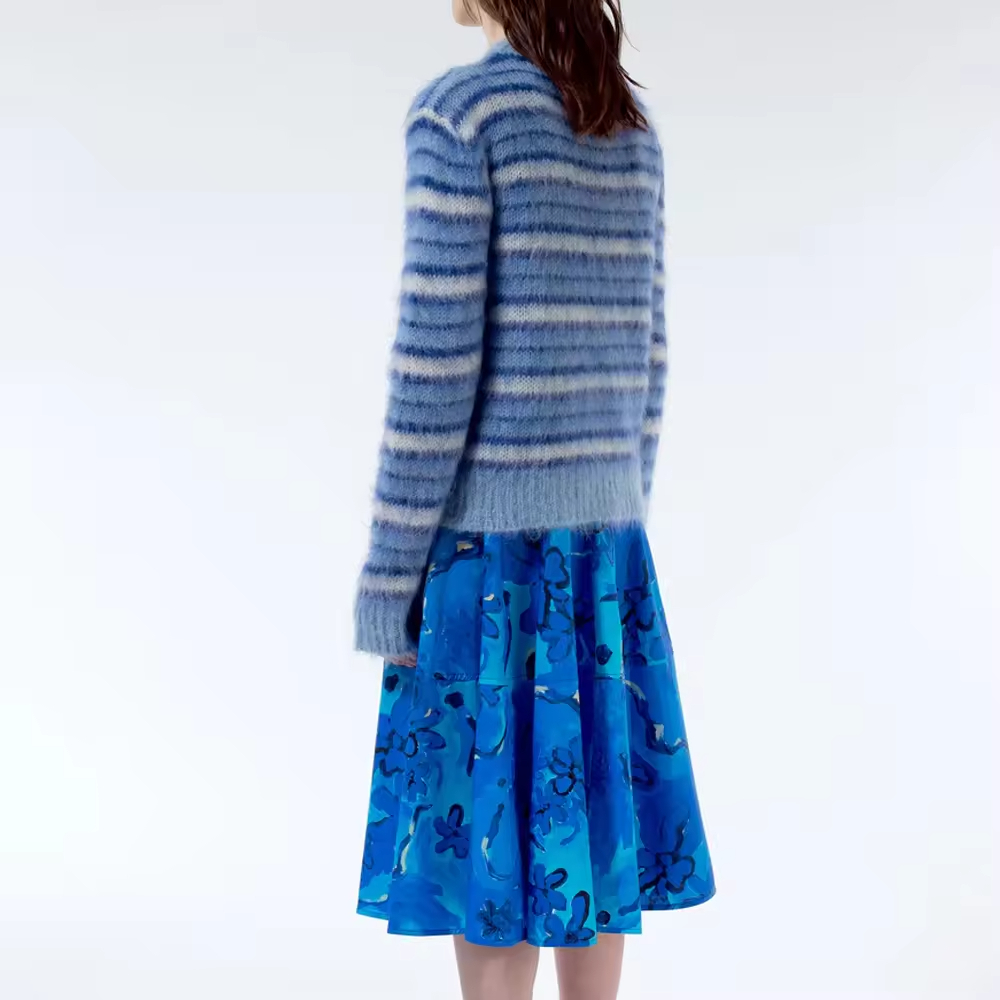 Wholesale 2026 Best Supplier Custom Knitted Sweaters High-Quality European-Style Knitted Breathable Women's Sweaters Wholesale Price Soft Skin-Friendly Mohair Sweaters Quotes, Company