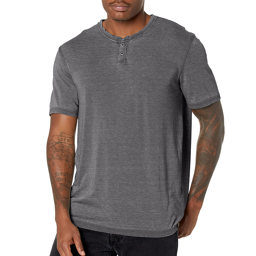 OEM Men's Burnout Notch Neck Tee Shirt Companies, Products