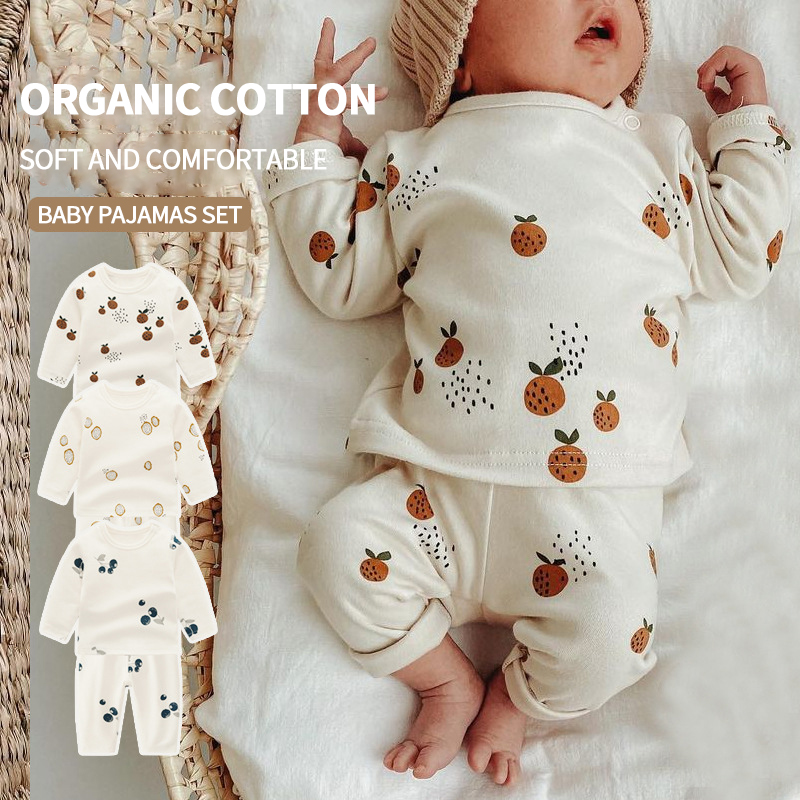 Custom ECOGARMENTS Ins Organic Cotton Newborn Baby Split Pajamas Set Pricelist, Exporter