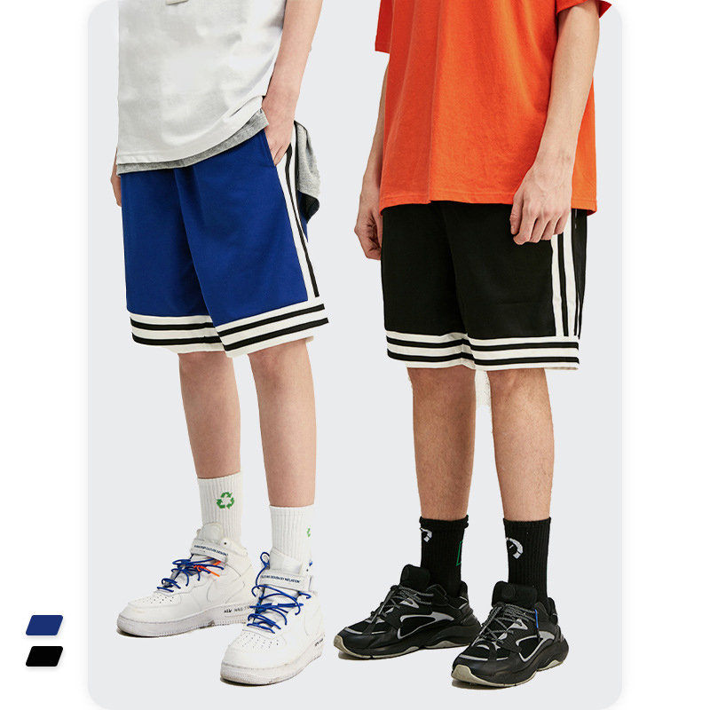 China Side Stripe Men's Elastic Waist Tie Loose Sports Shorts Manufacturer, Pricelist