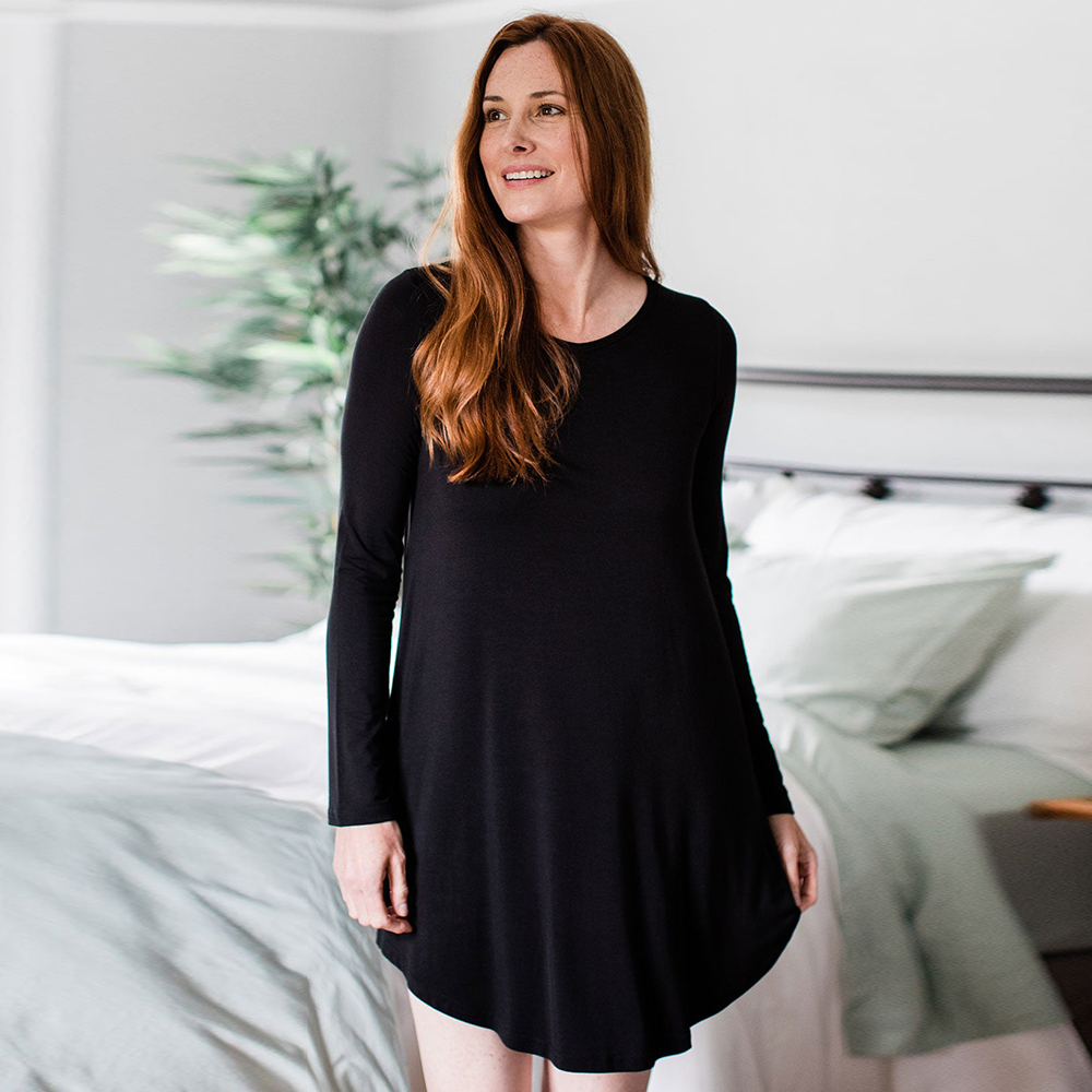 ODM LONG SLEEVE BAMBOO NIGHTSHIRT Manufacturers, Exporter