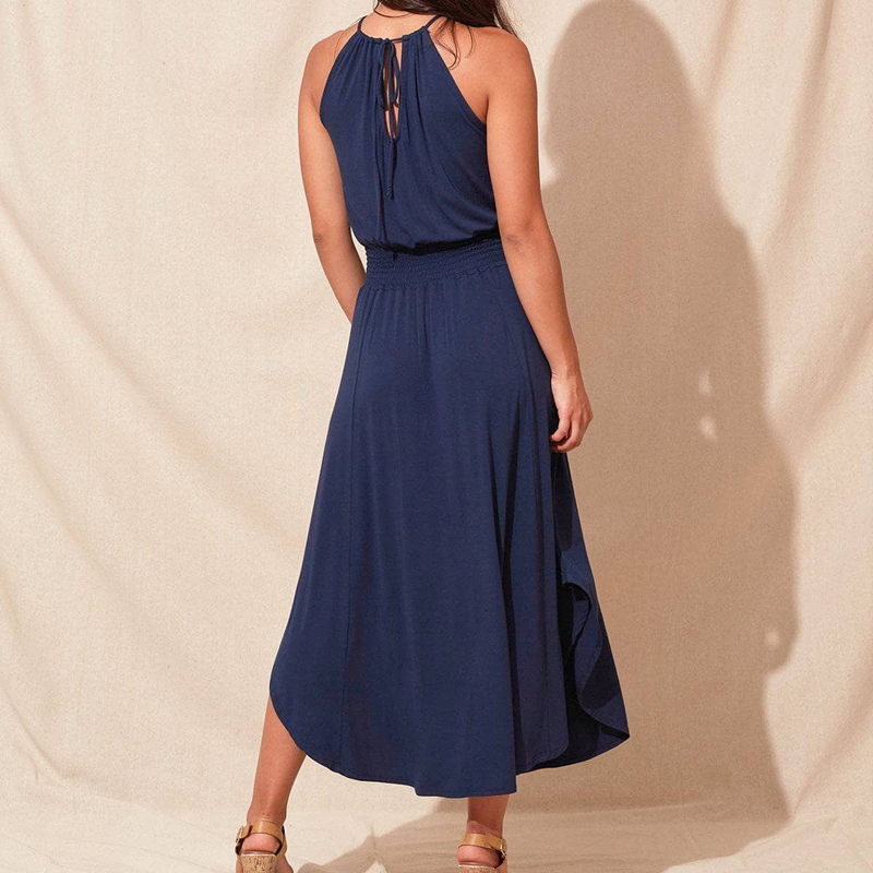 Wholesale ECOGARMENTS Women's Bamboo Cotton Sleeveless Halter Neck  Dress Companies, Product