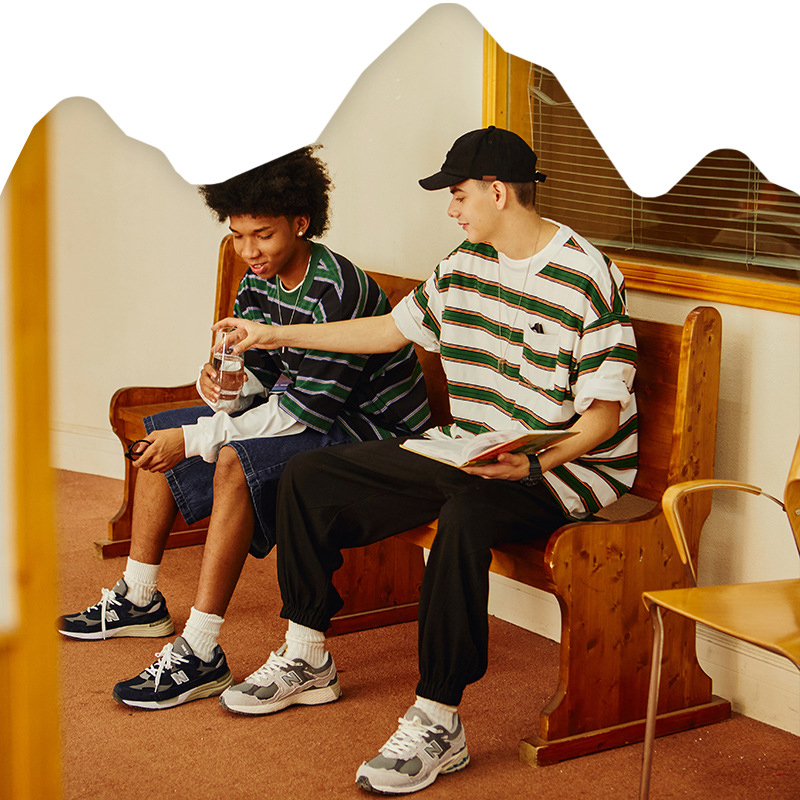 China ECOGARMENTS cityboy thick contrast stripe short sleeve men Manufacturer, Companies