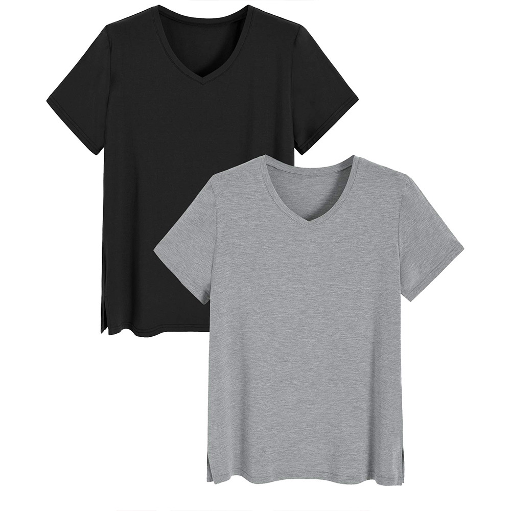 OEM Women's Bamboo V-Neck T-Shirt Factory, Pricelist