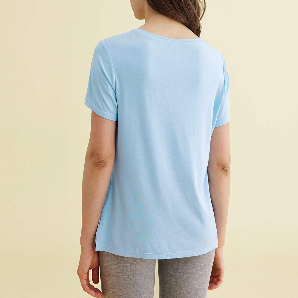 OEM Women's Bamboo V-Neck T-Shirt Factory, Pricelist
