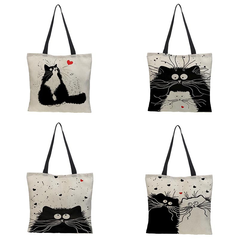 ODM HD digital printing cotton and linen shopping bag eco-friendly cloth bag Quotes, Products