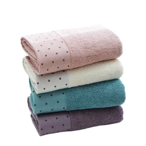 OEM Manufacturers Wholesale Bamboo Fiber Wave Point Thickened Soft Face Towel