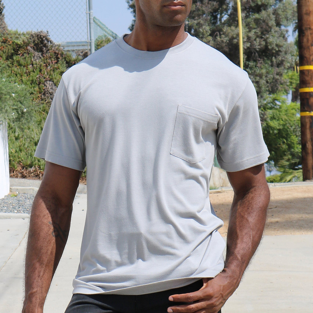 High-Quality MEN'S BAMBOO COTTON POCKET T-SHIRT Manufacturer, Factories