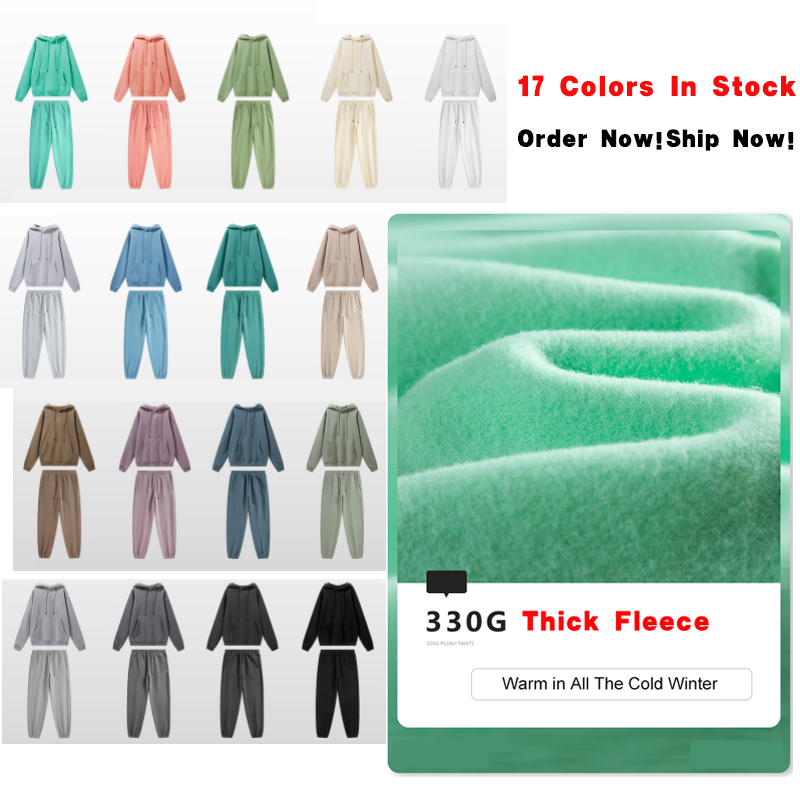 OEM ECOGARMENTS Unisex Thick Bamboo Cotton Fleece Hoodie And Sweatpants Set Factory, Pricelist