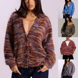 OEM Retro Knit Cardigan