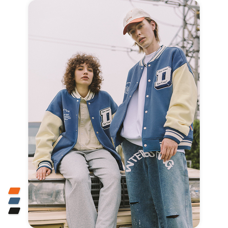 Famous ECOGARMENTS High quality college towel embroidered alphabet baseball uniform jacket men Exporter, Product