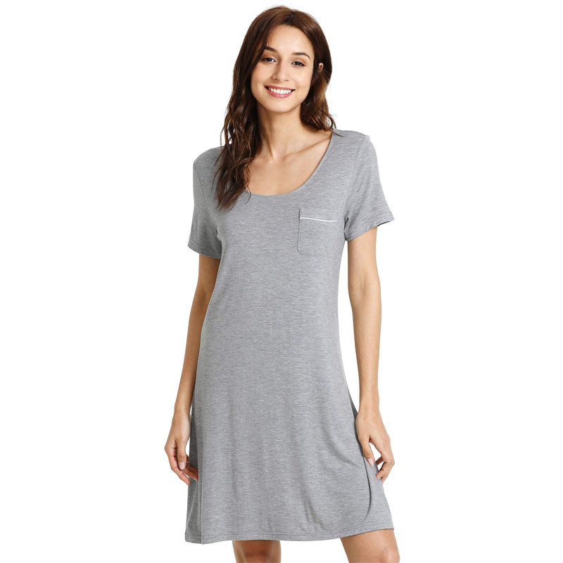 CE Certification ECOGARMENTS Soft Bamboo Nightgowns for Women Lounge Dress Plus Size Sleepwear Pricelist, Companies