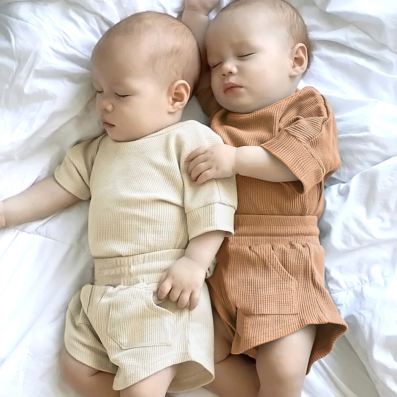 ODM ECOGARMENTS Waffle children's two-piece suit for boys and girls Companies, Product