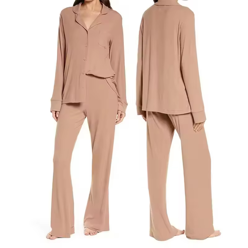 High-Quality Custom Bamboo Women's Nightgown Ultra-Soft Home Wear Eco-friendly Modal Lounge Set for Women Suppliers, Service