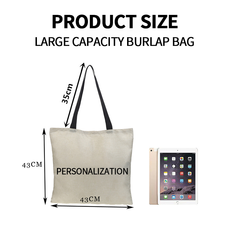 High-Quality 3D digital English letter printing environmental protection cotton and linen shopping bag Factory, Quotes
