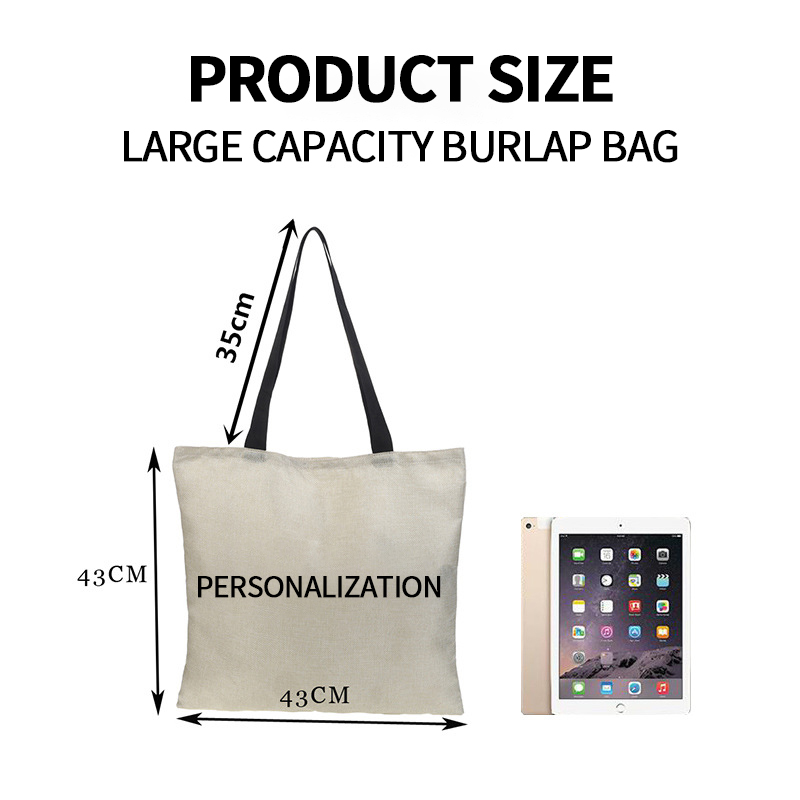 OEM 3D Digital Printing Waterproof Cotton Linen Daisy Printing Eco-friendly Shopping Bag Manufacturer, Product