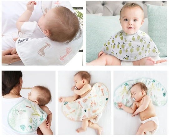 Multiple usages of baby burp cloth