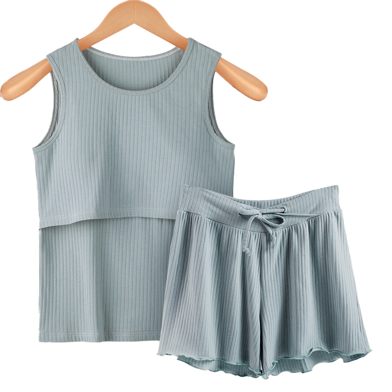 Famous Summer Thin Cotton Confinement Clothing Nursing Short-sleeved Maternity Pajamas Set Factories, Service