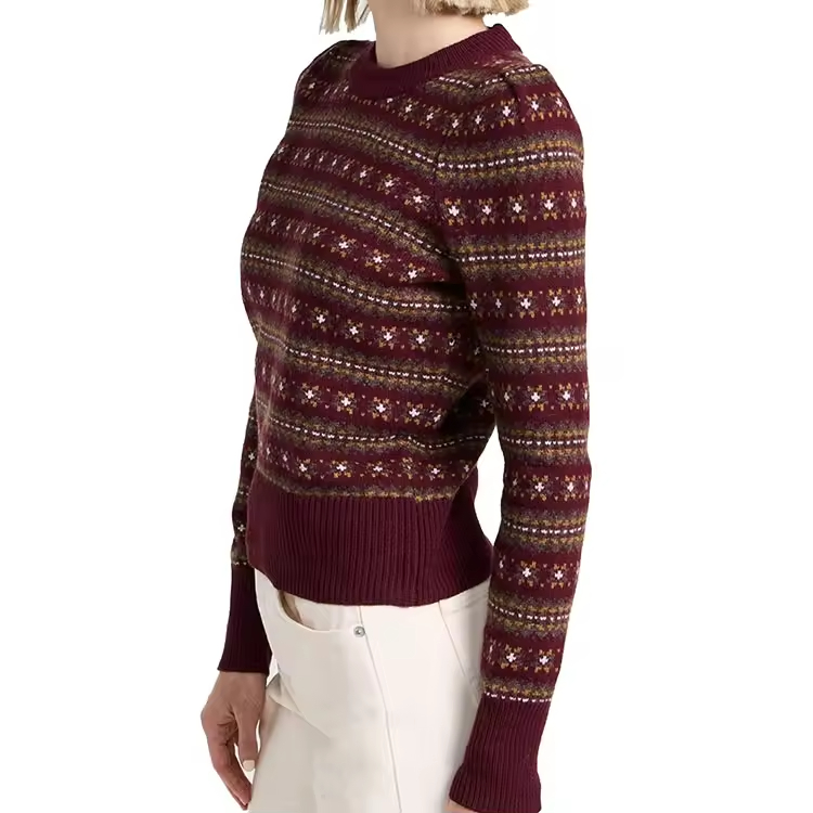 OEM 2026 Leisure Lightweight Cotton Women's Sweater Long-Sleeve Top Breathable Round Neck Pullover Underwear Fashion Women's Sweater Custom Manufacturers, Products