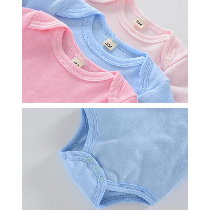High-Quality ECOGARMENTS GOTS organic cotton plain color bodysuit wraps fart baby romper Exporter, Product