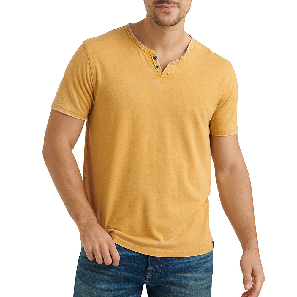 OEM Men's Burnout Notch Neck Tee Shirt Companies, Products