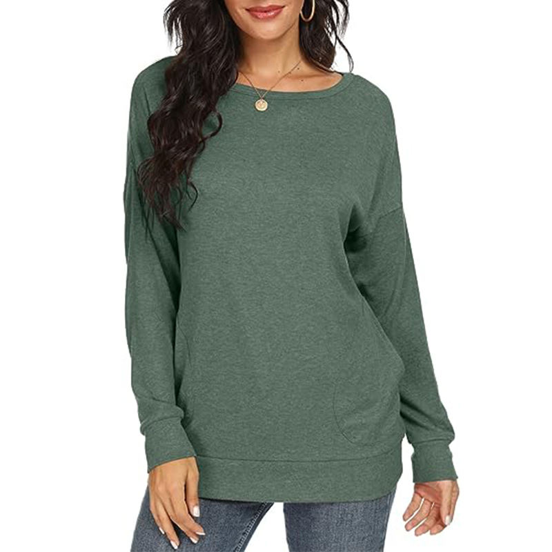 CE Certification Wholesale Custom  Women bamboo organic 100%cotton Long Sleeve Shirts Casual Tops Dressy Blouses Fashion Tunic with Pockets Pricelist, Companies
