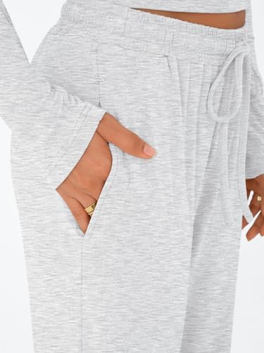 Cheap Women's 2-piece set: Casual suit, long-sleeved top with a slightly exposed navel, wide-leg pants, and casual sportswear Exporters, Companies