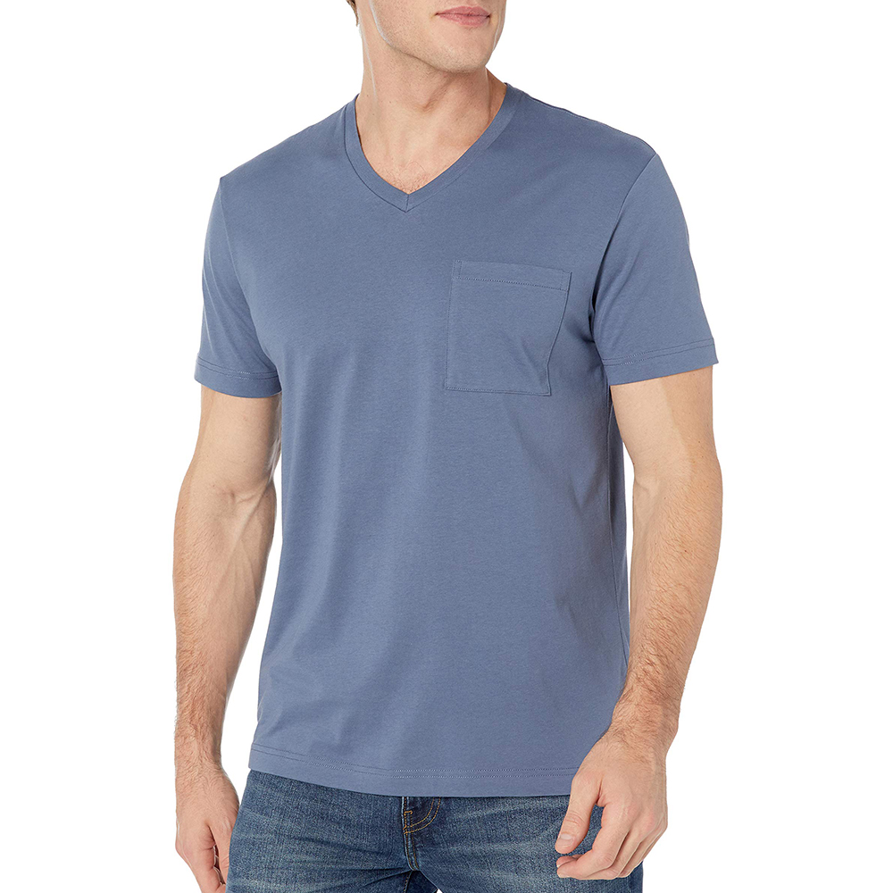 Custom Men's Short-Sleeve V-Neck Cotton T-Shirt Suppliers, Companies