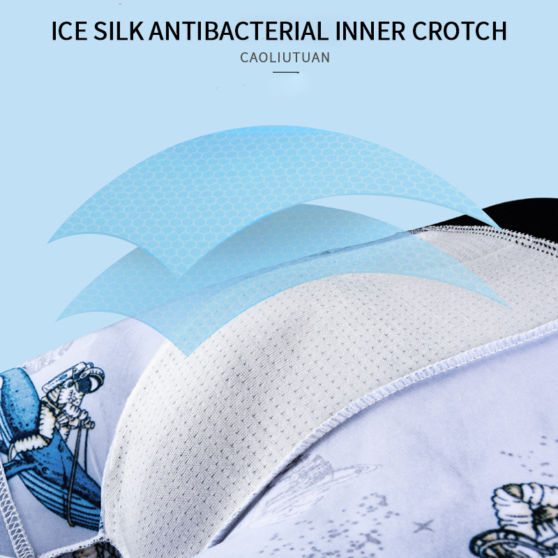 High-Quality ECOGARMENTS 3D Printing Ice Silk Antibacterial Men's Boxer Quotes, Companies