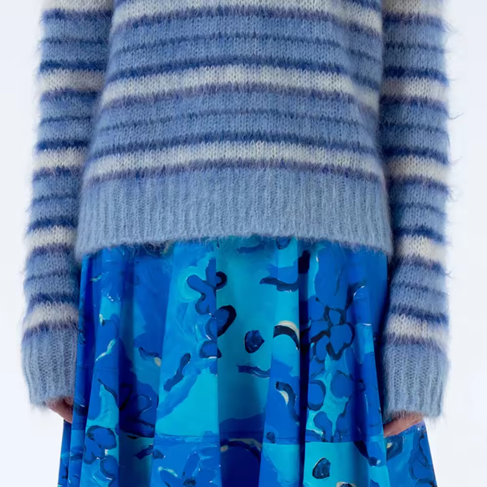 Wholesale 2026 Best Supplier Custom Knitted Sweaters High-Quality European-Style Knitted Breathable Women's Sweaters Wholesale Price Soft Skin-Friendly Mohair Sweaters Quotes, Company