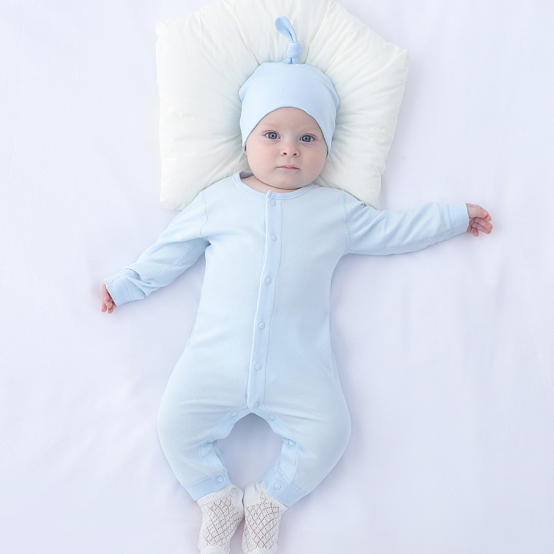 ODM ECOGARMENTS Organic Cotton One-piece Long-sleeved Newborn Baby Romper Factory, Company