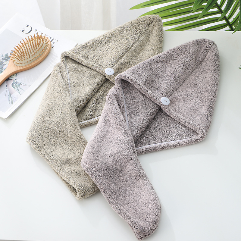 Cheap Thickened Bamboo Charcoal Fiber Hair Drying Cap Women's Shower Cap Manufacturer, Supplier