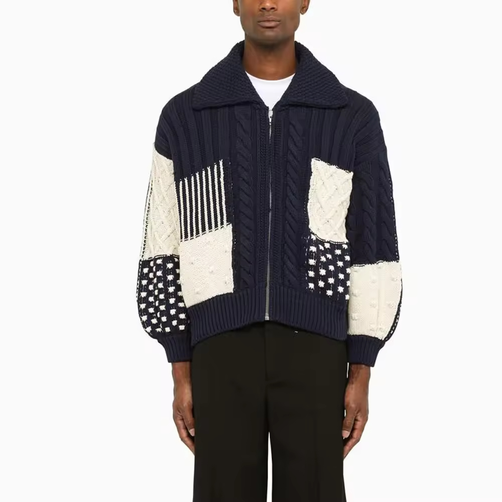 Cheap Custom Logo OEM ODM Designer Heavyweight Winter Knit Sweater Cotton Wool Blend Cardigan for Men Suppliers, Product