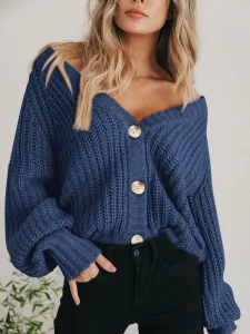 CE Certification Women's Chunky Knit Sweater