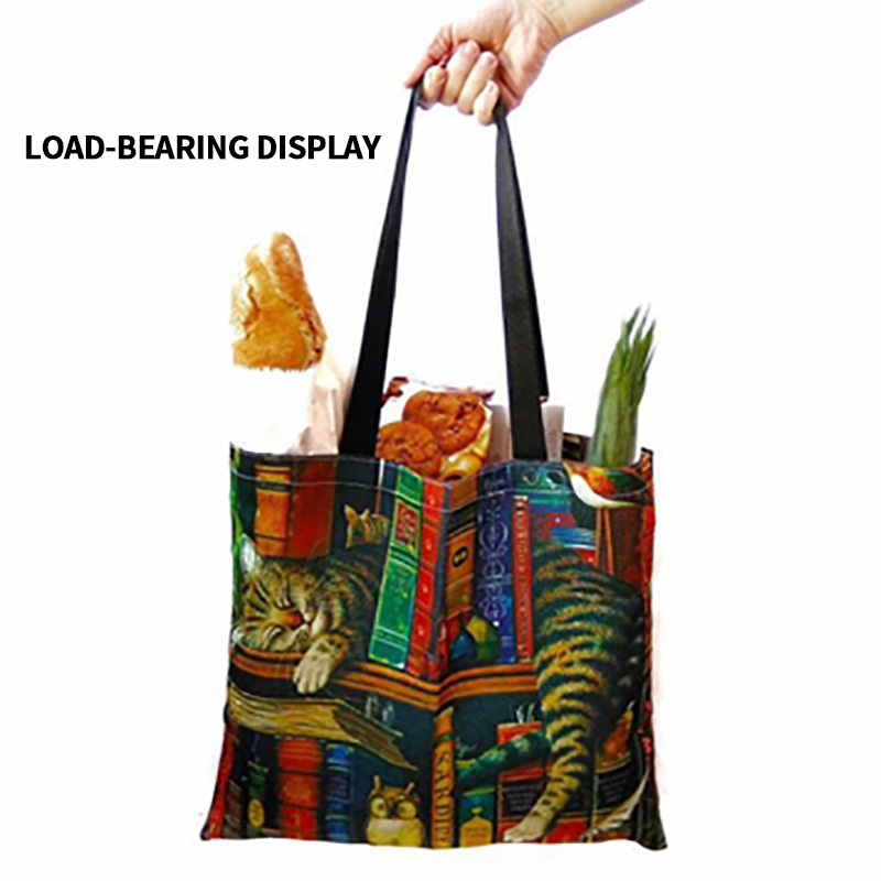 High-Quality 3D digital English letter printing environmental protection cotton and linen shopping bag Factory, Quotes
