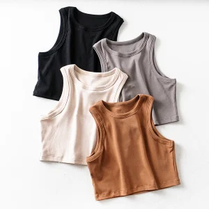 Custom Custom Basic Crop Hemp Women Vest Tank Tops Companies, Product