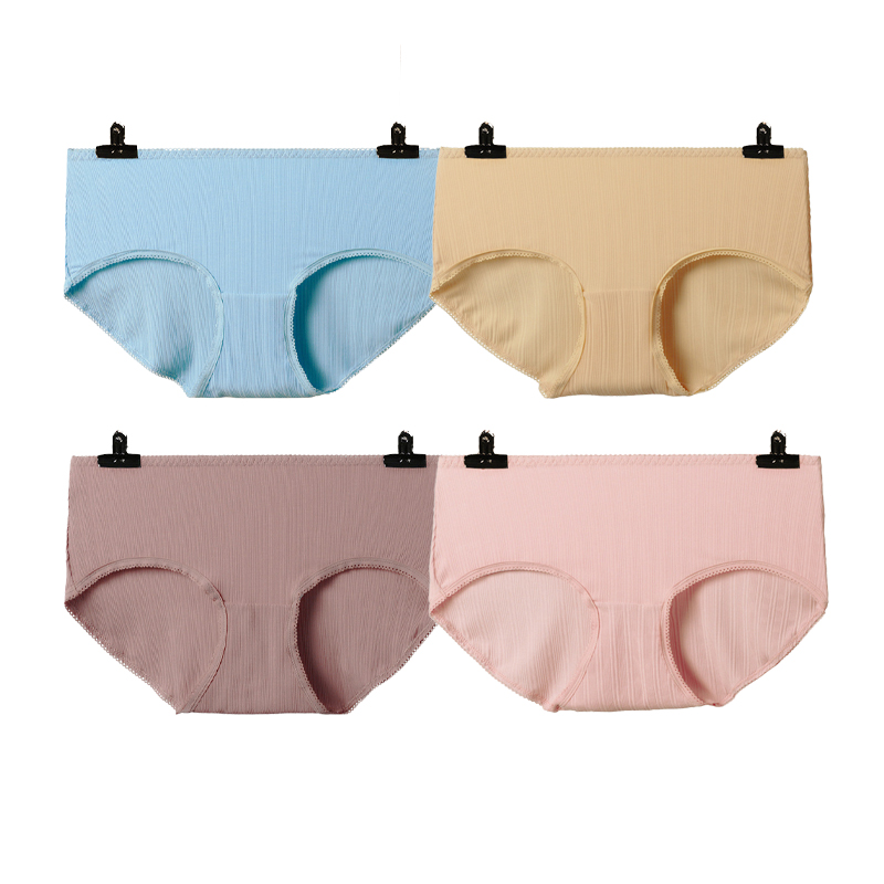 China ECOGARMENTS 60 Count Modal Ladies Silk Crotch Large Size Banana Inner Yarn Briefs Manufacturer, Factories